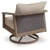 Ashley Furniture PCP428-821 Harmony Headlands - Swivel Lounge With Cushion - Natural / Gray