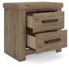 Ashley Furniture PCB2844-92 Oliandon - Two Drawer Night Stand - Light Brown