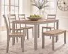 Ashley Furniture PCD403-325 Harperfeld - Dining Room Table Set (Set of 6) - Natural / Gray