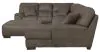 Jackson Furniture Industries 4043/30/62/76/28-19 Royce - 3 Piece Sectional With Cocktail Ottoman (RSF Chaise) - Light Brown