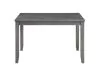 New Classic D1701-548-GRY Gia - 5 Piece Rectangle Dining Set (Table & 4 Chairs) - Gray