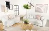 CoasterElevations 509871-S2 Isabella - 2 Piece Faux Sheepskin Upholstered Sofa Set - Natural