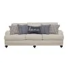 CoasterElevations 511091 Glenn - Upholstered English Arm Sofa - Light Gray And Blue