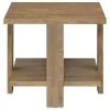 Coaster Fine Furniture 707717 Dawn - Square Engineered Wood End Table - Mango Brown
