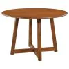 CoasterEveryday 108471 Dinah - Round Solid Wood Dining Table - Walnut