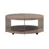 Liberty Furniture 754-OT1010 Harlow - Round Cocktail Table - Sandstone & Satin Nickel