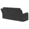 Coaster Fine Furniture 610284 Brentwood - Upholstered Motion Reclining Sofa - Dark Charcoal