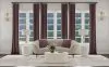Coaster Fine Furniture 504838 Ellorie - Upholstered Channel Back Curved Loveseat - Beige