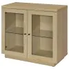 Coaster Fine Furniture 950429 Tilbury - 2-Door Glass Front Accent Display Cabinet - Light Oak