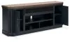 Ashley Furniture W402-68 Landocken - XL TV Stand W/Fireplace Option - Brown / Blue