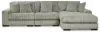 Ashley Furniture 21105S9 Ashley Furniture 21105S9 Lindyn - 3-Piece Sectional With Raf Corner Chaise - Fog