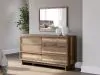 Ashley Furniture PCB3367B1 Ashley Furniture PCB3367B1 Chirason - Six Drawer Dresser And Mirror - Brown