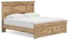 Ashley Furniture PCB1170B13 Ashley Furniture PCB1170B13 Makidern - King Panel Storage Bed With Storage Footboard - Tan