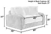 Jackson Furniture Industries 132002-1176/19-2555/01 Snowball - Loveseat - Taupe