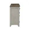 Liberty Furniture 652-SR6838 Farmhouse Reimagined - Server - Antique White / Chestnut Tops
