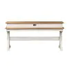 Liberty Furniture 652-OT7636 Farmhouse Reimagined - Console Bar Table - Antique White / Chestnut Tops