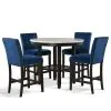 New Classic D400-12 Celeste - Round Counter Table - Espresso