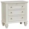CoasterEssence 201309KE-S5 Sandy Beach - 5 Piece Eastern King Bedroom Set - Cream White