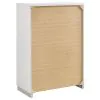 CoasterEssence 203505 Felicity - 5-Drawer Bedroom Chest - White High Gloss