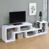 CoasterEveryday 800330 Velma - Multipurpose TV Stand And Bookshelf - White