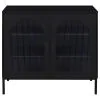 Coaster Fine Furniture 950420 Jess - 2-Door Arched Fluted Glass Accent Cabinet - Black