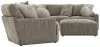 Jackson Furniture Industries 3145/73/59/31/92/28-28 Jackson Furniture Industries 3145/73/59/31/92/28-28 Turner - 5 Piece Sectional With LSF Cuddler With Cocktail Ottoman - Mushroom