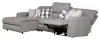 Jackson Furniture Industries 615/07/04/02-38 Jackson Furniture Industries 615/07/04/02-38 Rockport - 3 Piece Power Reclining Sectional With 1 LSF Lay-Back Chaise, 1 Armless Chair And 1 Lay-Flat Recliner - Gray