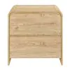 New Classic T3518N-22 Mara - Two Drawer End Table / Bedside Table - Natural