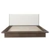 ACME BD07272Q Zoey - Queen Bed - Cream Linen & Brown Oak