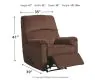 Ashley Furniture 1080229 Ashley Furniture 1080229 Nerviano - Zero Wall Recliner - Chocolate