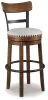 Ashley Furniture D546-430 Valebeck - Tall UPH Swivel Barstool - Brown