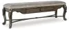 Ashley Furniture D947-00 Maylee - Upholstered Storage Bench - Dark Brown