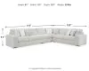 Ashley Furniture 25903S2 Ashley Furniture 25903S2 Stupendous - 4-Piece Sectional - Alloy