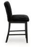 Ashley Furniture PCD571-124 Mervannie - Upholstered Barstool (Set of 2) - Black