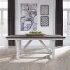 Liberty Furniture 139WH-CD-5TRS Liberty Furniture 139WH-CD-5TRS Farmhouse - 5 Piece Trestle Table Set (Fixed Top Table) - Two Tone White / Wood Tone
