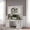 Liberty Furniture 244-HOJ-CHS Liberty Furniture 244-HOJ-CHS Magnolia Manor - Credenza & Hutch - Antique White / Brown