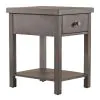 Liberty Furniture 406-OT1023 Modern Farmhouse - Drawer Chair Side Table - Dusty Charcoal