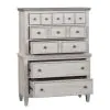 Liberty Furniture 824-BR41 Heartland - 5 Drawer Chest - Antique White / Tobacco Tops