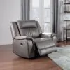 New Classic U2506-13-GRY Enzo - Glider Recliner - Gray