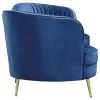 CoasterEssence 506861 Sophia - Upholstered Channel Tufted Sofa - Blue