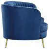 CoasterEssence 506862 Sophia - Upholstered Channel Tufted Loveseat - Blue