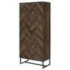 CoasterEveryday 959640 Carolyn - 2 Door Engineered Wood Accent Cabinet - Rustic Oak
