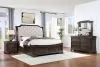 New Classic 00-493B-24N New Classic 00-493B-24N Lyndhurst - 6/0 Western King 4 Piece Bedroom Set (Bed, Dresser, Mirror, Nightstand) - Walnut