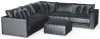 Jackson Furniture Industries 2245/36/31/59/37/12-23 Remington - 5 Piece Modular Sectional And 1 Included Cocktail Ottoman - Slate