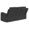 Coaster Fine Furniture 610285 Brentwood - Upholstered Motion Reclining Loveseat - Dark Charcoal