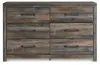 Ashley Furniture B211-31 Drystan - Six Drawer Dresser - Brown / Beige