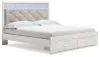 Ashley Furniture B2640B29 Altyra - King Upholstered Storage Bed - White