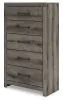 Ashley Furniture PCB2405-46 Graystorm - Five Drawer Chest - Brown Gray