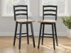 Ashley Furniture D634-230 Wildenauer - Tall Swivel Barstool (Set of 2) - Brown / Black
