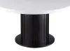 CoasterEssence 115490 Sherry - Round Marble Top Dining Table - Rustic Espresso